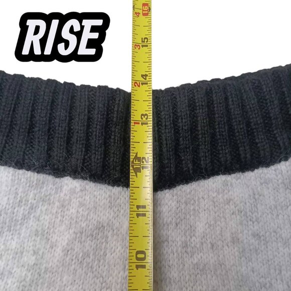 WEWOREWHAT Piped Wide Leg Pull On Knit Pant Gray/Black Size XS New NWT - Picture 11 of 11